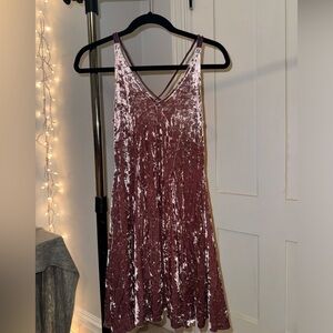 Pink Velvet American Eagle Dress